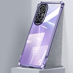 Coque Ultra Fine TPU Souple Housse Etui Transparente H04 pour Huawei Nova 8 Pro 5G Violet