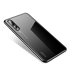Coque Ultra Fine TPU Souple Housse Etui Transparente H04 pour Huawei P20 Pro Noir