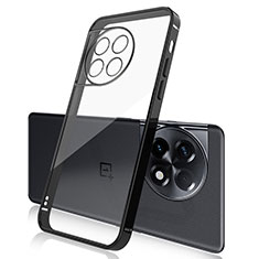 Coque Ultra Fine TPU Souple Housse Etui Transparente H04 pour OnePlus 11 5G Noir