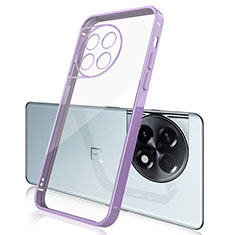 Coque Ultra Fine TPU Souple Housse Etui Transparente H04 pour OnePlus 11 5G Violet