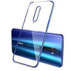 Coque Ultra Fine TPU Souple Housse Etui Transparente H04 pour Oppo Reno2 Bleu