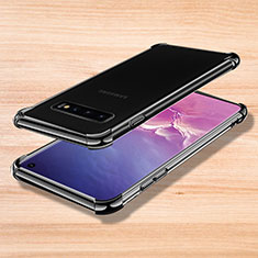 Coque Ultra Fine TPU Souple Housse Etui Transparente H04 pour Samsung Galaxy S10 5G Noir
