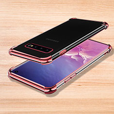 Coque Ultra Fine TPU Souple Housse Etui Transparente H04 pour Samsung Galaxy S10 5G Or Rose