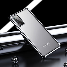 Coque Ultra Fine TPU Souple Housse Etui Transparente H04 pour Samsung Galaxy S20 5G Noir