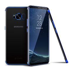 Coque Ultra Fine TPU Souple Housse Etui Transparente H04 pour Samsung Galaxy S8 Plus Bleu