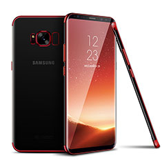 Coque Ultra Fine TPU Souple Housse Etui Transparente H04 pour Samsung Galaxy S8 Plus Rouge
