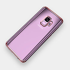 Coque Ultra Fine TPU Souple Housse Etui Transparente H04 pour Samsung Galaxy S9 Or Rose