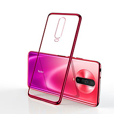 Coque Ultra Fine TPU Souple Housse Etui Transparente H04 pour Xiaomi Poco X2 Rouge