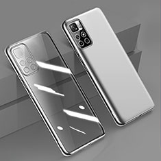 Coque Ultra Fine TPU Souple Housse Etui Transparente H04 pour Xiaomi Redmi Note 11 5G Argent