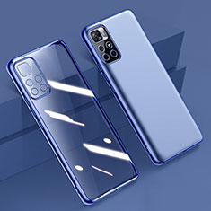 Coque Ultra Fine TPU Souple Housse Etui Transparente H04 pour Xiaomi Redmi Note 11T 5G Bleu