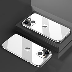 Coque Ultra Fine TPU Souple Housse Etui Transparente H05 pour Apple iPhone 13 Mini Argent