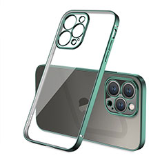Coque Ultra Fine TPU Souple Housse Etui Transparente H05 pour Apple iPhone 13 Pro Vert