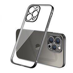 Coque Ultra Fine TPU Souple Housse Etui Transparente H05 pour Apple iPhone 14 Pro Noir