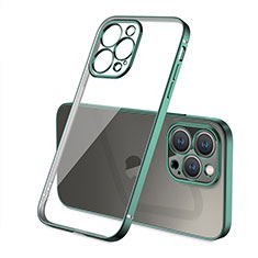 Coque Ultra Fine TPU Souple Housse Etui Transparente H05 pour Apple iPhone 15 Pro Vert