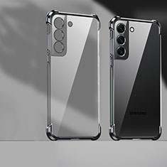Coque Ultra Fine TPU Souple Housse Etui Transparente H05 pour Samsung Galaxy S21 5G Noir