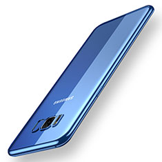Coque Ultra Fine TPU Souple Housse Etui Transparente H05 pour Samsung Galaxy S8 Bleu