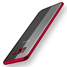 Coque Ultra Fine TPU Souple Housse Etui Transparente H05 pour Samsung Galaxy S8 Plus Rouge
