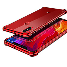 Coque Ultra Fine TPU Souple Housse Etui Transparente H05 pour Xiaomi Mi 8 Rouge
