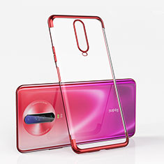 Coque Ultra Fine TPU Souple Housse Etui Transparente H05 pour Xiaomi Redmi K30 4G Rouge