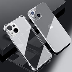 Coque Ultra Fine TPU Souple Housse Etui Transparente H06 pour Apple iPhone 13 Mini Argent