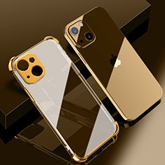 Coque Ultra Fine TPU Souple Housse Etui Transparente H06 pour Apple iPhone 13 Or