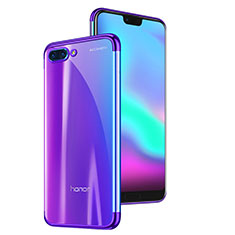 Coque Ultra Fine TPU Souple Housse Etui Transparente H06 pour Huawei Honor 10 Violet