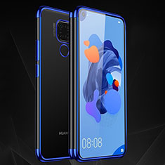 Coque Ultra Fine TPU Souple Housse Etui Transparente H06 pour Huawei Mate 30 Lite Bleu
