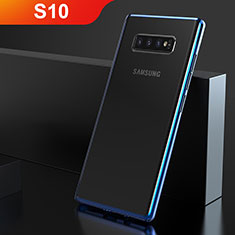 Coque Ultra Fine TPU Souple Housse Etui Transparente H06 pour Samsung Galaxy S10 5G Bleu