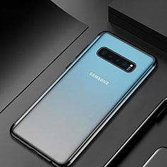 Coque Ultra Fine TPU Souple Housse Etui Transparente H06 pour Samsung Galaxy S10 Plus Noir