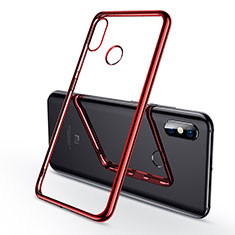 Coque Ultra Fine TPU Souple Housse Etui Transparente H06 pour Xiaomi Mi 8 Rouge
