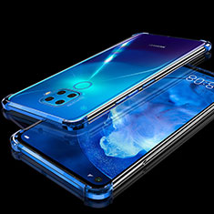 Coque Ultra Fine TPU Souple Housse Etui Transparente H07 pour Huawei Mate 30 Lite Bleu
