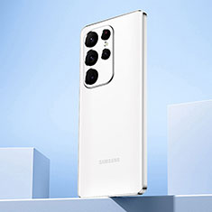 Coque Ultra Fine TPU Souple Housse Etui Transparente H07 pour Samsung Galaxy S22 Ultra 5G Argent