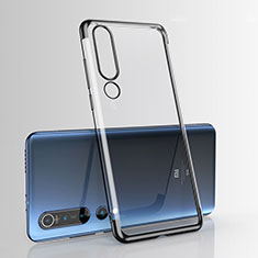 Coque Ultra Fine TPU Souple Housse Etui Transparente H07 pour Xiaomi Mi 10 Noir