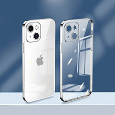 Coque Ultra Fine TPU Souple Housse Etui Transparente H08 pour Apple iPhone 14 Argent