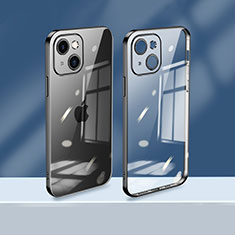 Coque Ultra Fine TPU Souple Housse Etui Transparente H08 pour Apple iPhone 14 Plus Noir