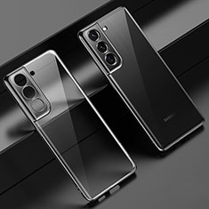 Coque Ultra Fine TPU Souple Housse Etui Transparente H08 pour Samsung Galaxy S21 5G Noir