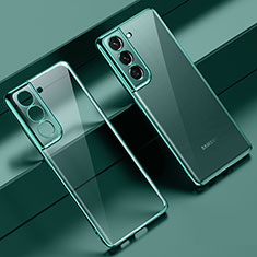 Coque Ultra Fine TPU Souple Housse Etui Transparente H08 pour Samsung Galaxy S21 FE 5G Vert