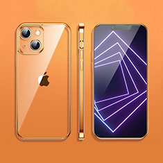 Coque Ultra Fine TPU Souple Housse Etui Transparente H09 pour Apple iPhone 14 Or