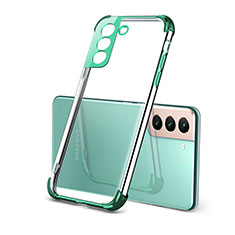 Coque Ultra Fine TPU Souple Housse Etui Transparente H09 pour Samsung Galaxy S21 FE 5G Vert