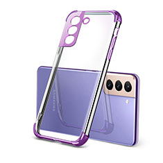 Coque Ultra Fine TPU Souple Housse Etui Transparente H09 pour Samsung Galaxy S21 FE 5G Violet