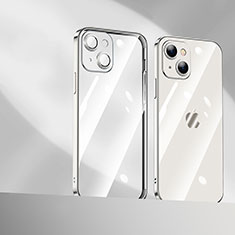 Coque Ultra Fine TPU Souple Housse Etui Transparente H10 pour Apple iPhone 13 Mini Argent
