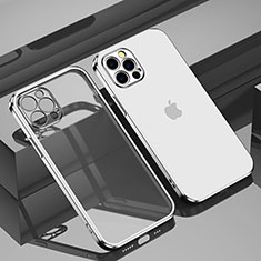 Coque Ultra Fine TPU Souple Housse Etui Transparente H11 pour Apple iPhone 14 Pro Max Argent