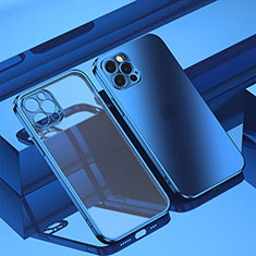 Coque Ultra Fine TPU Souple Housse Etui Transparente H11 pour Apple iPhone 14 Pro Max Bleu