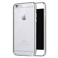 Coque Ultra Fine TPU Souple Housse Etui Transparente H16 pour Apple iPhone 6S Argent