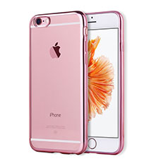 Coque Ultra Fine TPU Souple Housse Etui Transparente H17 pour Apple iPhone 6S Or Rose