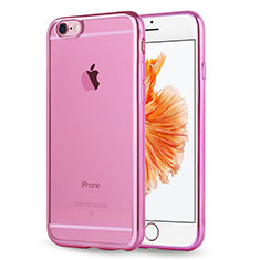 Coque Ultra Fine TPU Souple Housse Etui Transparente H17 pour Apple iPhone 6S Rose