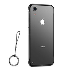 Coque Ultra Fine TPU Souple Housse Etui Transparente HT01 pour Apple iPhone XR Noir