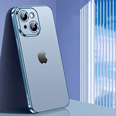 Coque Ultra Fine TPU Souple Housse Etui Transparente LD1 pour Apple iPhone 14 Bleu Ciel