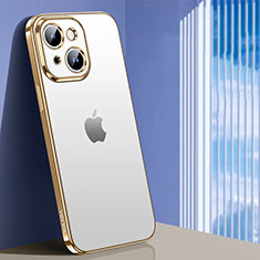 Coque Ultra Fine TPU Souple Housse Etui Transparente LD1 pour Apple iPhone 14 Or