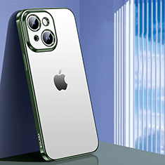Coque Ultra Fine TPU Souple Housse Etui Transparente LD1 pour Apple iPhone 14 Plus Vert